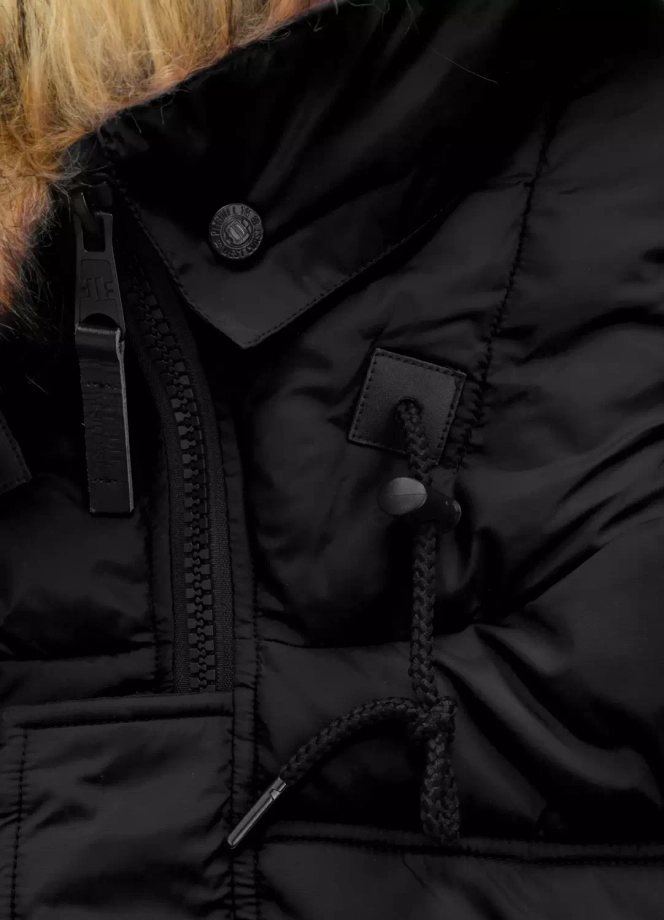 Kurtka zimowa męska Pit Bull Kingston Fur parka czarna