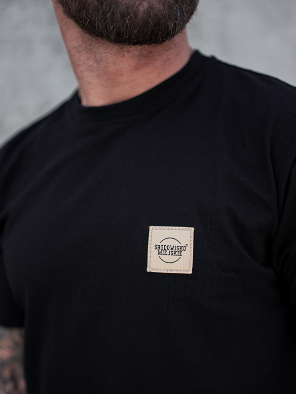 Koszulka męska t-shirt Środowisko Miejskie CLS Mini Gold czarna