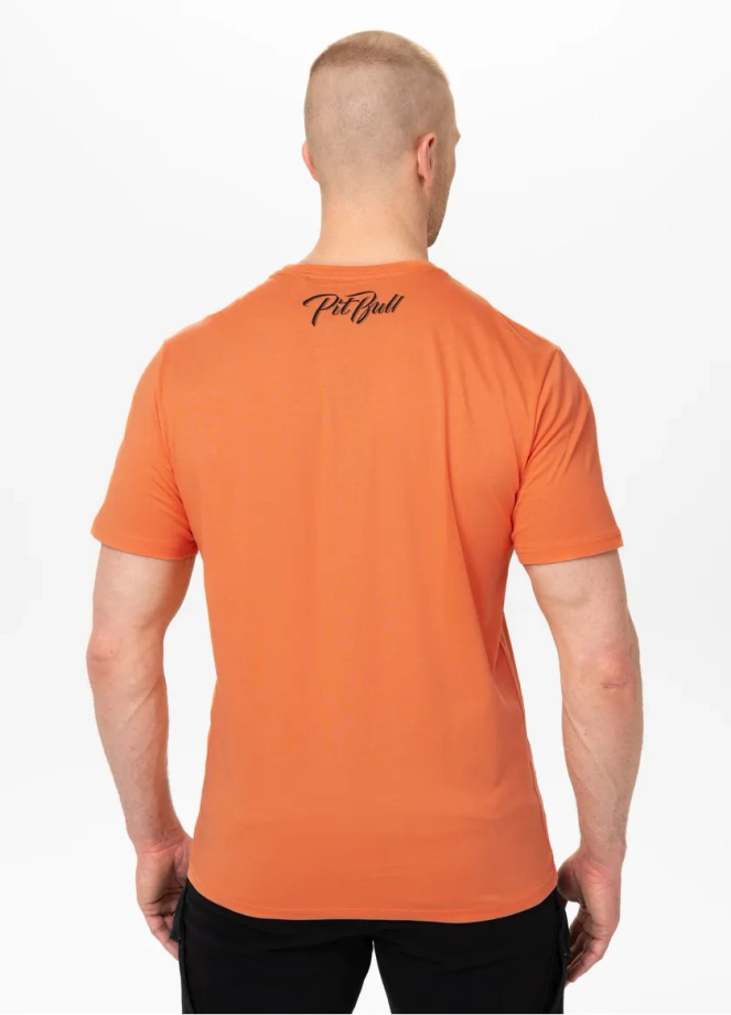 Koszulka męska T-Shirt Pit Bull Pitbull El Jeffe pomarańczowa