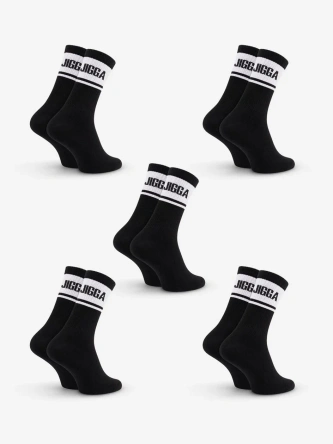 Skarpety długie 5 par Jigga Wear Block czarne