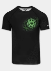 Koszulka męska rashguard Pitbull Ray czarna/zielona