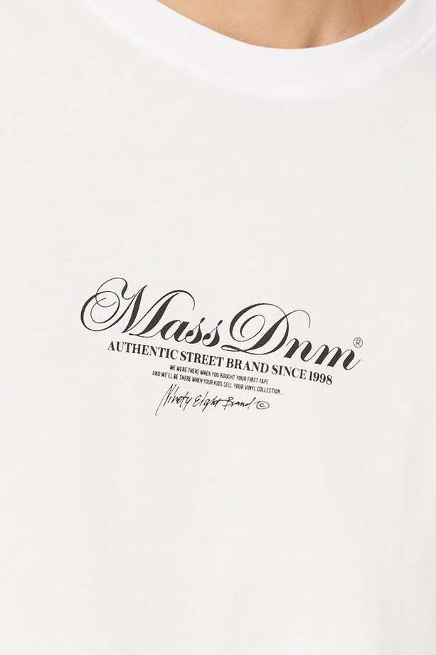 Koszulka męska t-shirt Mass Dnm Authentic biała