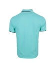Koszulka męska Polo Champion Small Logo Stripe miętowa zielona