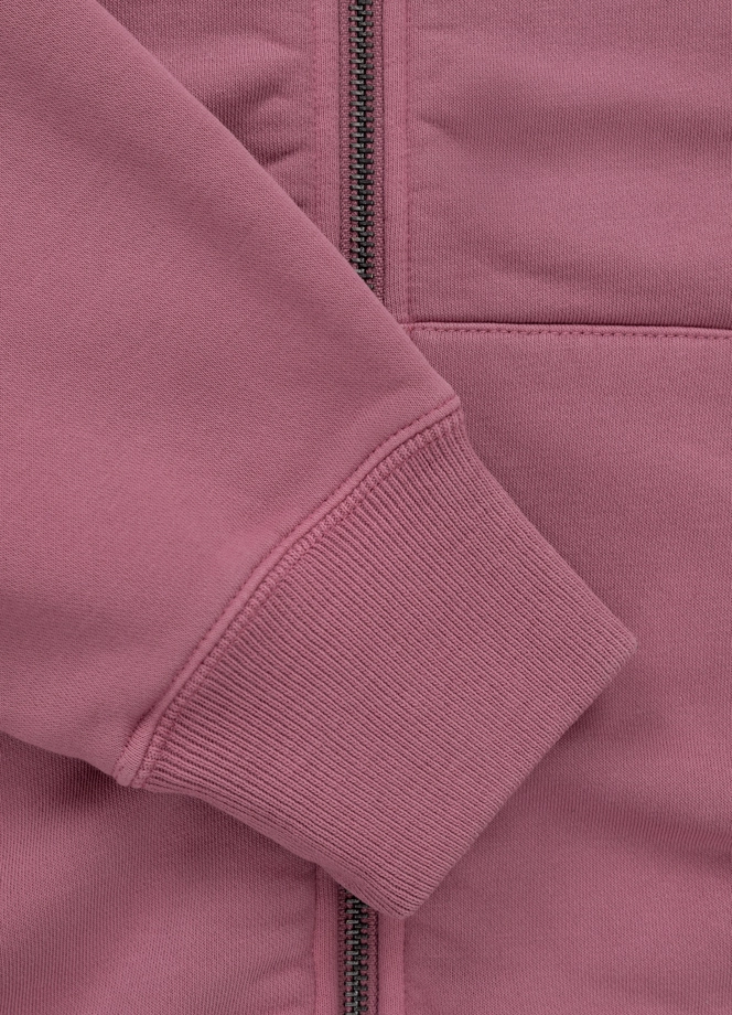 Komplet damski krótki Pitbull Manzanita Heart ZIP Washed różowy