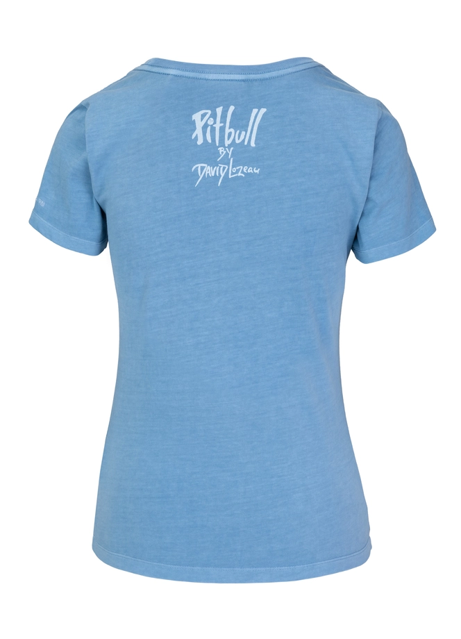 Koszulka damska T-shirt Pit Bull BeachBreak sprany niebieski