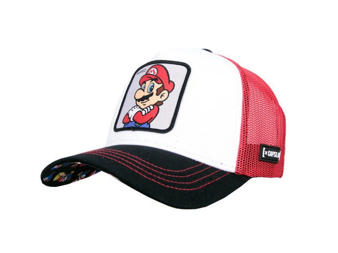 Czapka z daszkiem Capslab Mario Bros biała