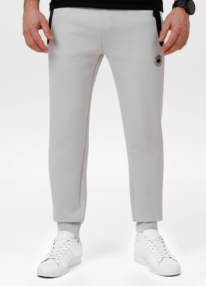 Spodnie męskie dresowe Pitbull Pit Bull Dogwood złamana biel