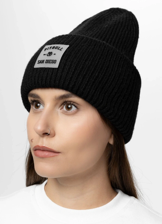 Czapka zimowa Pitbull Beanie Love PB czarna