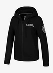 Bluza damska z kapturem Pitbull Pit Bull Tyrian ZIP hooded czarna