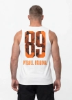 Koszulka męska tank top Pitbull Eighty Nine Dog biała
