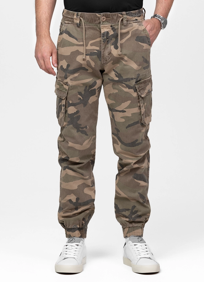 Spodnie męskie jogger bojówki Pitbull Proctor camo