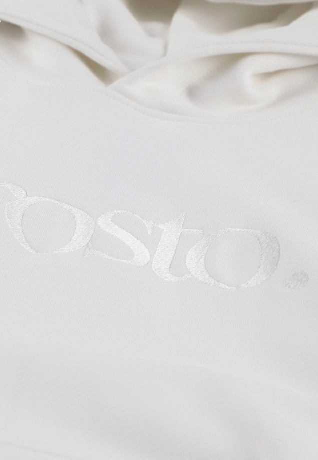 Bluza męska z kapturem oversize Prosto Mizo kremowa