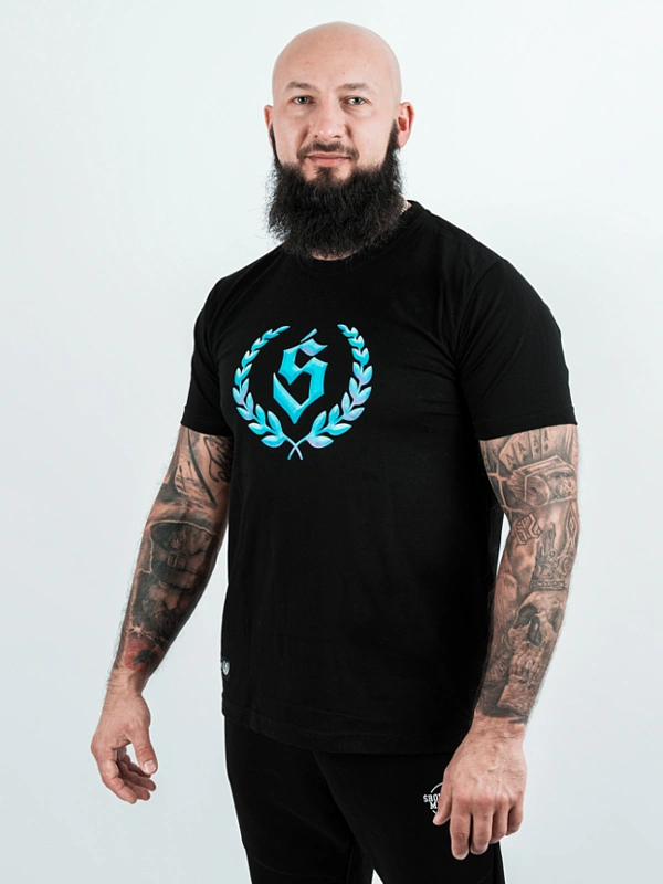 Koszulka męska t-shirt Środowisko Miejskie Big Laur 3D czarna