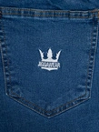 Spodnie męskie Jogger Jeans Jigga Wear Crown Medium Blue niebieskie