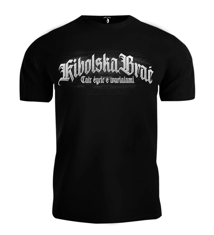 Koszulka męska T-shirt Public Enemy Kibolska Brać Całe życie z wariatami czarna