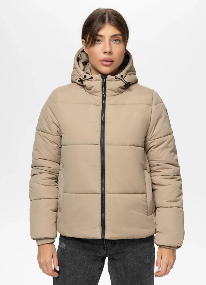 Kurtka damska zimowa Pit Bull Vista beżowa