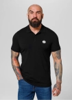 Koszulka męska Polo Pit Bull Pitbull Jersey Small Logo 25 Slim Fit czarna
