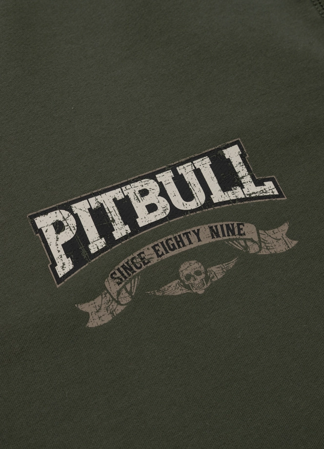 Bluza męska z kapturem Pitbull Pit Bull Troublemaker zielona
