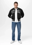 Kurtka męska przejściowa bejsbolówka Pit Bull Jupiter czarna