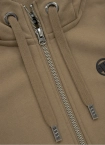 Bluza damska z kapturem Pit Bull Pitbull Hilltop Zip brązowa