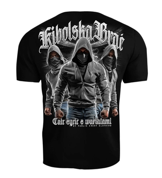 Koszulka męska T-shirt Public Enemy Kibolska Brać Całe życie z wariatami czarna