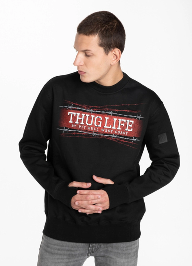 Bluza bez kaptura Pitbull Thug Life crewneck black