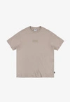 Koszulka męska t-shirt Prosto Box Logo beżowa