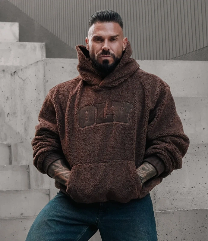Bluza unisex Olavoga OROFIOU brązowa