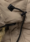 Kurtka damska zimowa parka Pit Bull Queenston beżowa