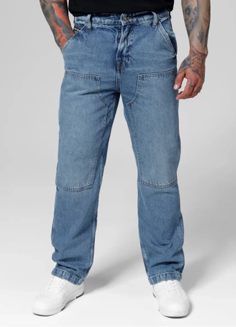 Spodnie jeans męskie Pitbull Carpenter niebieskie