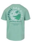 Koszulka męska T-Shirt Pit Bull Pitbull Planet Surf miętowa