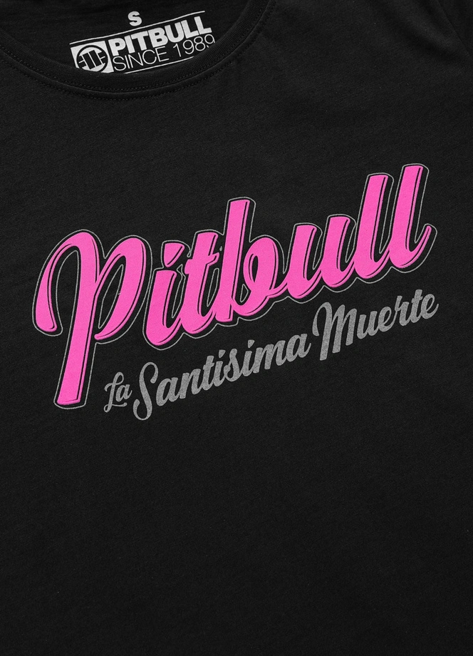 Koszulka t-shirt damska Pit Bull Santa Muerte 26 czarna