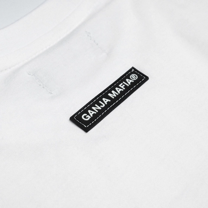 Koszulka męska T-shirt Ganja Mafia Dom biały
