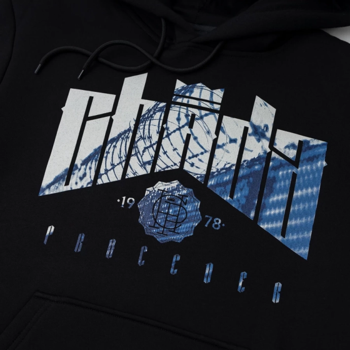Bluza męska z kapturem Chada Proceder Prison Fence czarna