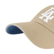 Czapka z daszkiem 47 Brand Los Angeles Dodgers Khaki Ballpark Clean Up beżowa