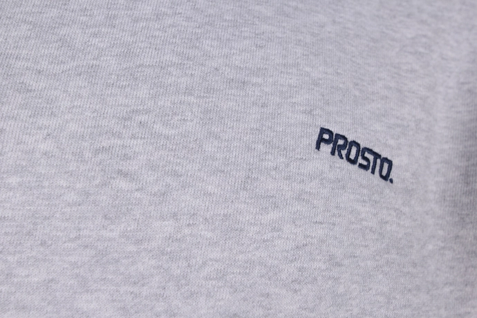 Bluza męska Prosto Klasyk Base crewneck szara