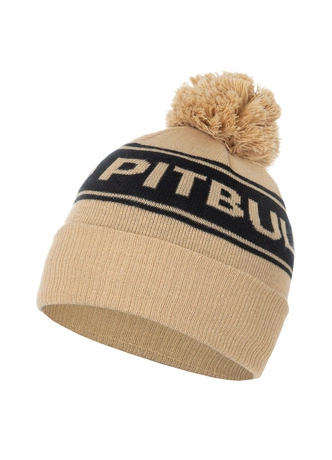 Czapka zimowa Pit Bull Beanie Vermel R beżowa