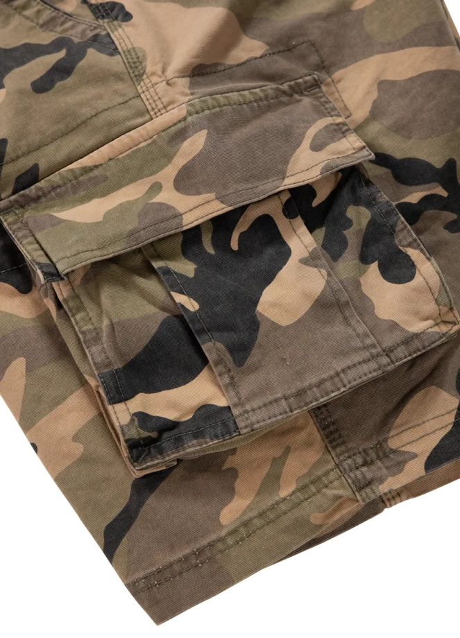 Spodenki szorty męskie bojówki Pitbull Pit Bull Cargo Jackal woodland camo