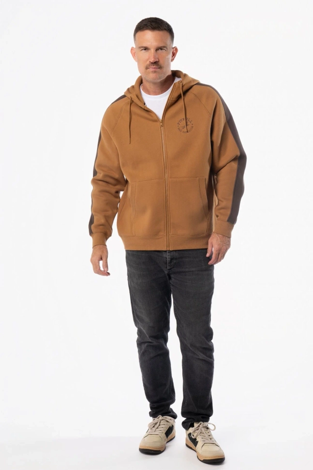 Bluza męska rozpinana z kapturem Pit Bull San Diego CA miodowy żółty