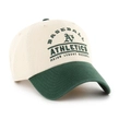 Czapka z daszkiem 47 Brand Oakland Athletics Windham Clean Up kremowa zielona