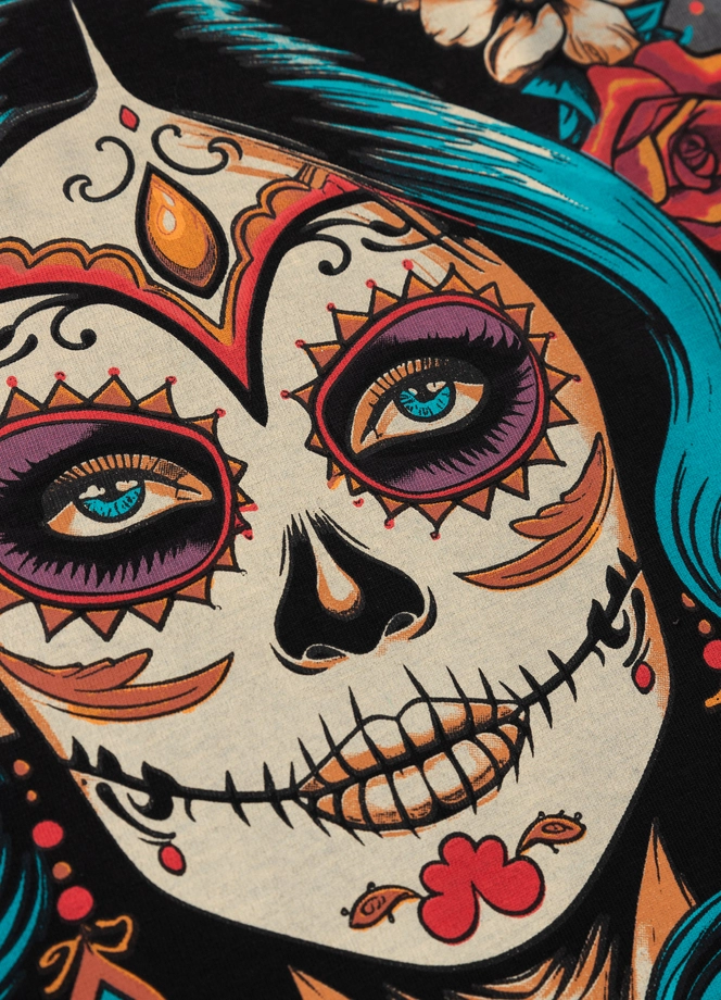 Koszulka damska T-shirt Pit Bull Santa Muerte 25 szara