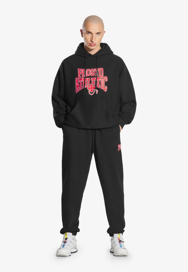 Bluza męska z kapturem oversize Prosto Chicago czarna