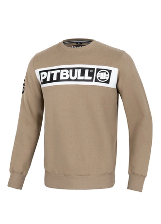 Bluza Pitbull Pit Bull Sherwood 24 crewneck beżowa