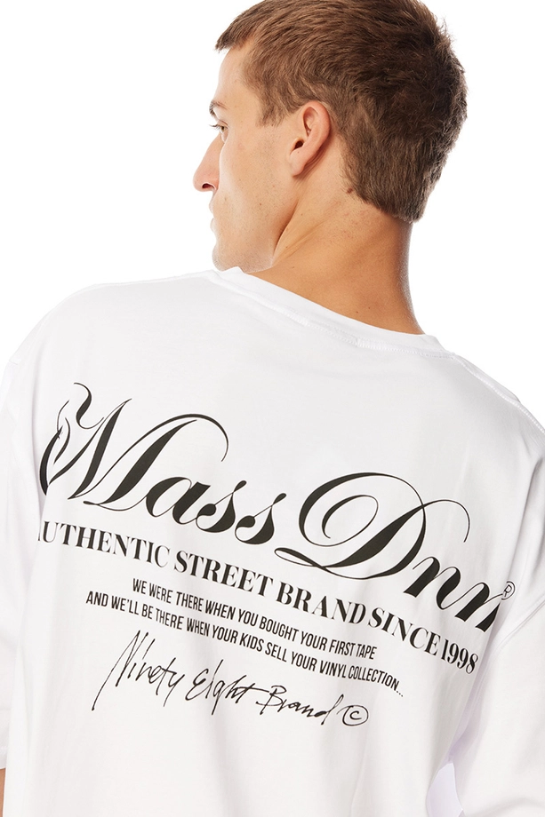 Koszulka męska t-shirt Mass Dnm Authentic biała