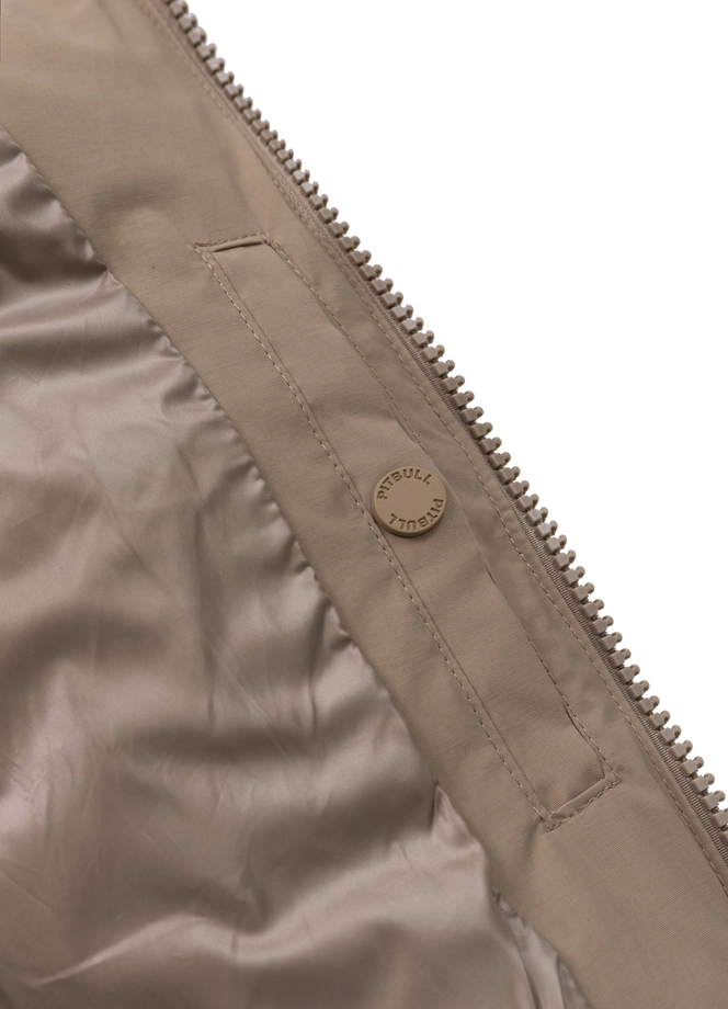 Kurtka zimowa męska Pit Bull Burnt Hooded Jacket beżowa