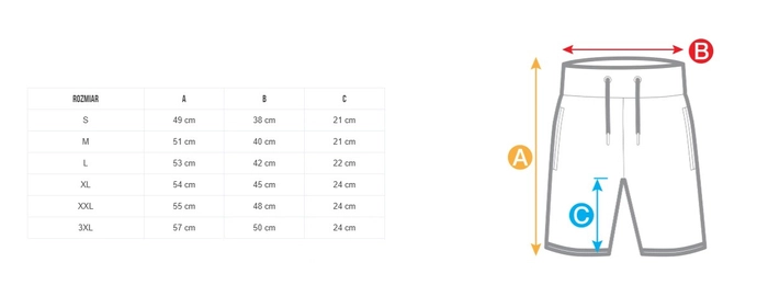 Spodenki szorty dresowe męskie Pitbull Oldschool Nelson czerwone