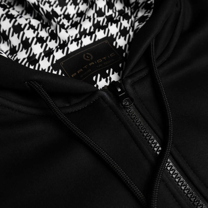 Bluza męska z kapturem Patriotic Epis Motorsport Ogień na tłoki ZIP czarna