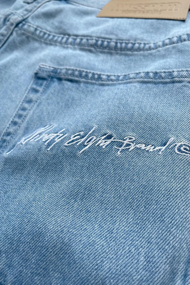 Spodnie męskie Jeans Extra Baggy Mass Denim Authentic jasno niebieskie