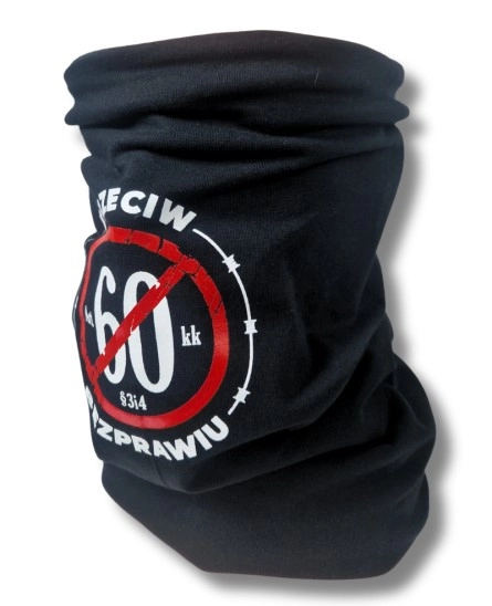Komin szalik Ciemna Strefa CS STOP 60 czarny