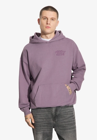 Bluza męska z kapturem Prosto Flathead sprany fiolet
